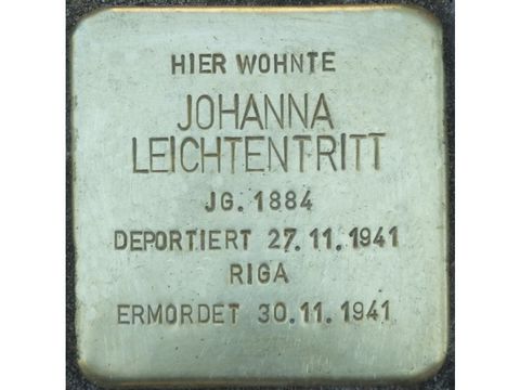Stolperstein Johanna Leichtentritt