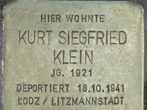 Stolperstein Kurt Siegfried Klein