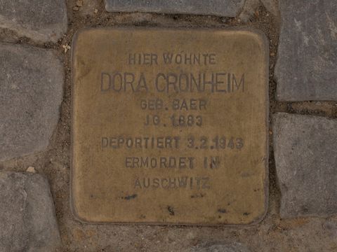 Bildvergrößerung: Stolperstein Dora Cronheim