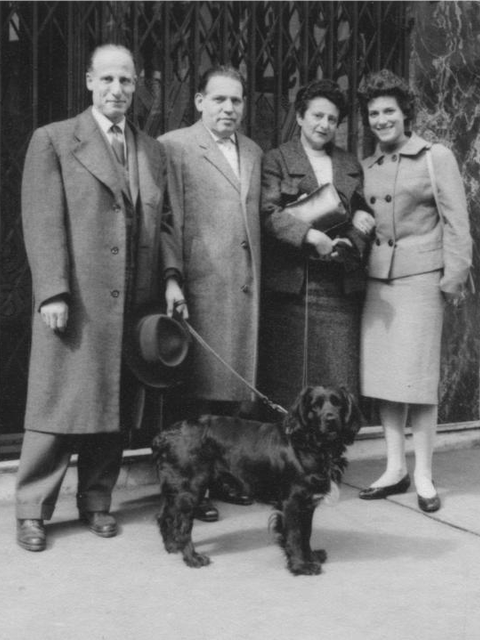 Walter, Ludwig und Evelyne Lichtwitz und Judy Foner, Henry’s Ehefrau