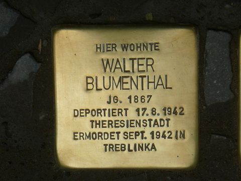 Stolperstein für Walter Blumenthal