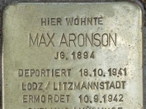 Stolperstein Max Aronson