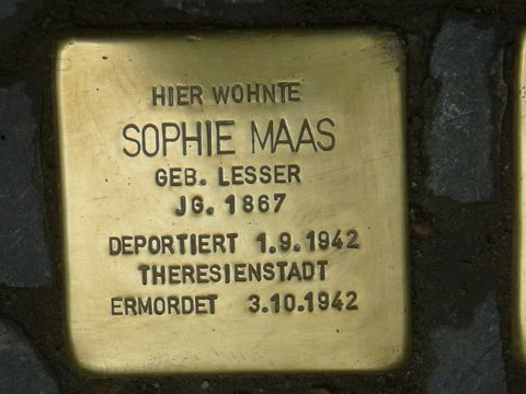 Stolperstein für Sophie Maas