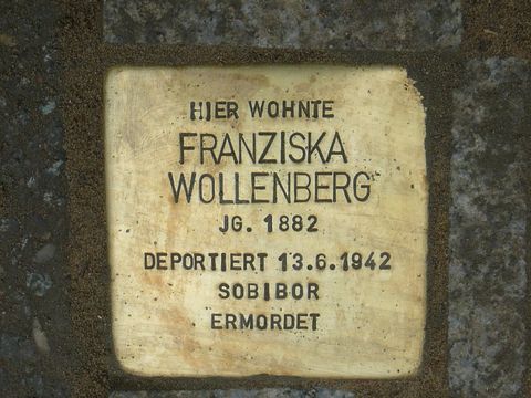 Stolperstein für Franziska Wollenberg