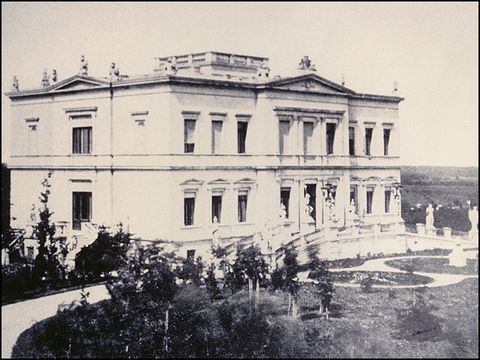 Villa Ruhwald, Vorderseite, ca. 1870, Foto (aus: Bark)