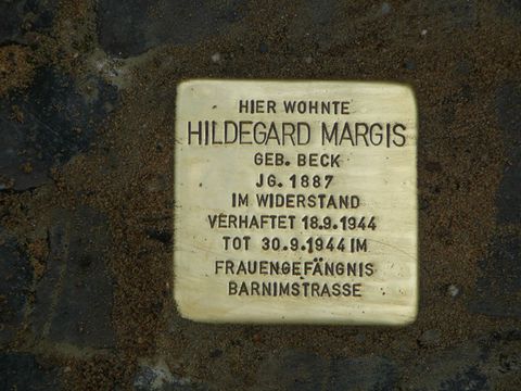 Stolperstein für Hildegard Margis