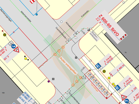 Bildvergrößerung: Verkehrszeichenplan: Bellermann Straße / Heidebrinker Straße