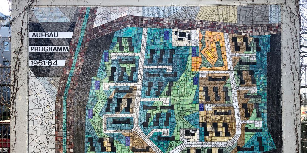 Mosaik in der Paul-Hertz-Siedlung