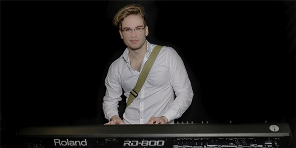 Lukas Natschinski am Keyboard