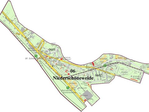 Bildvergrößerung: Karte Bezirksregion Niederschöneweide