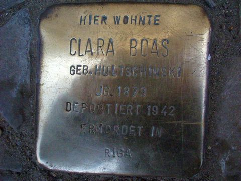 Stolperstein für Clara Boas