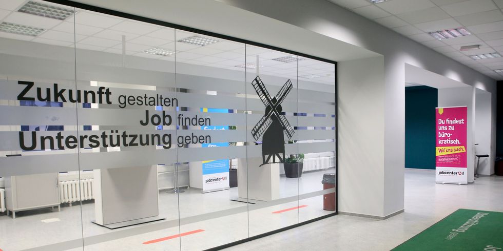 Eingangsbereich des Jobcenters