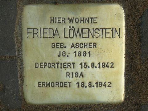Stolperstein für Frieda Löwenstein