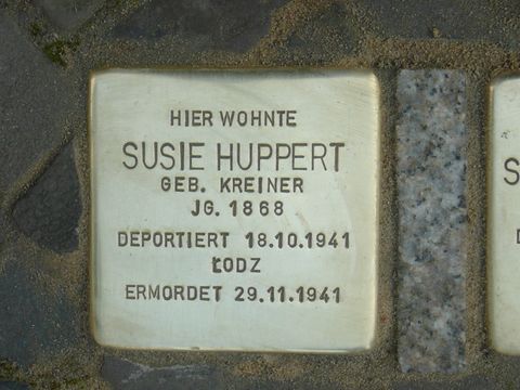 Stolperstein für Susie Huppert