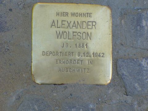 Stolperstein für Alexander Wolfson