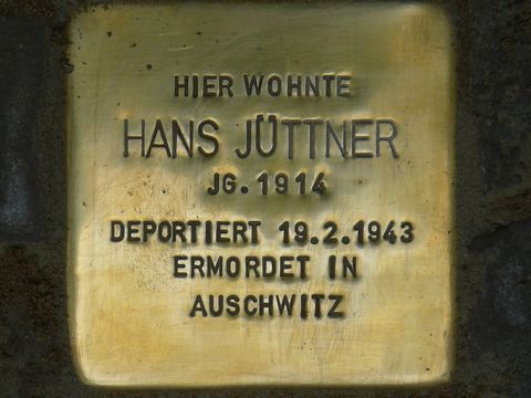 Stolperstein für Hans Jüttner