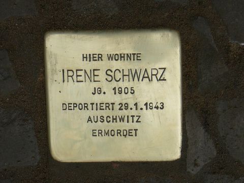 Stolperstein für Irene Schwarz
