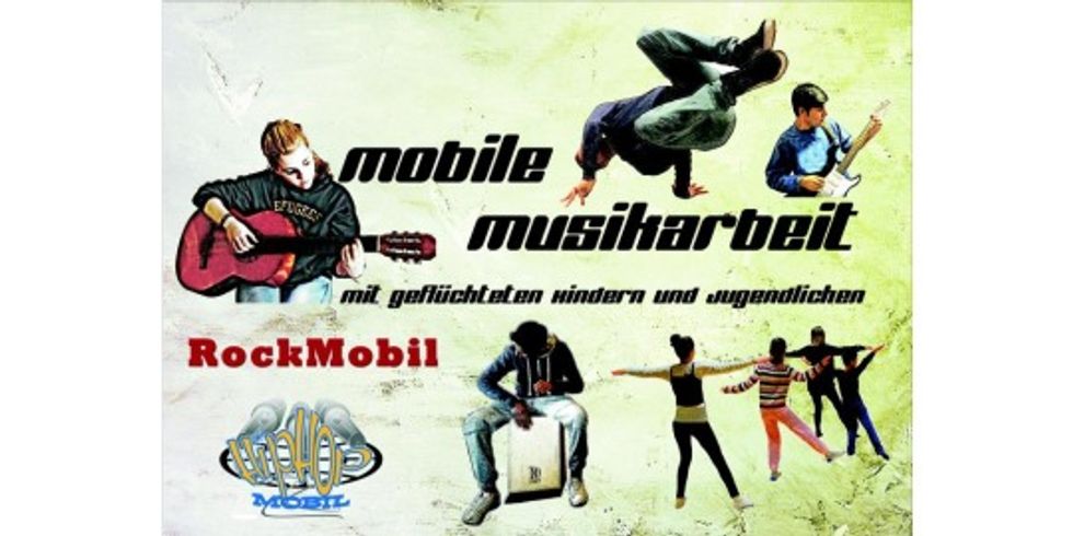 mobile Musikarbeit mit gefluechteten Kindern und Jugendlichen