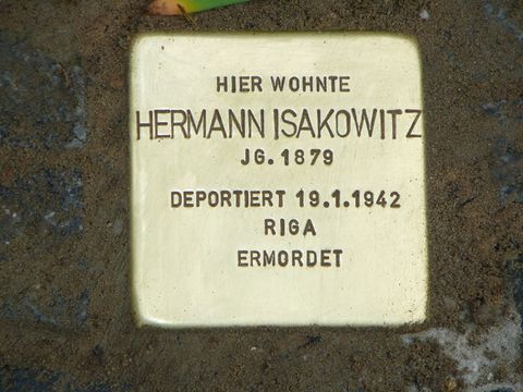 Stolperstein Hermann Isakowitz