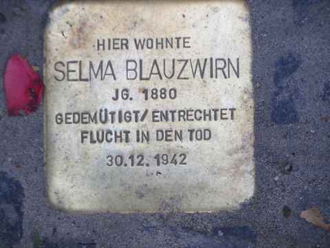 Stolperstein Selma Blauzwirn