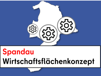Bezirkskarte auf blauem Hintergrund