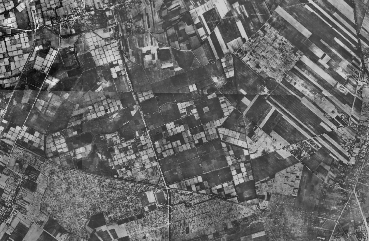 Rieselfelder, Luftbild 1928