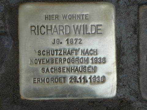 Stolperstein für Richard Wilde