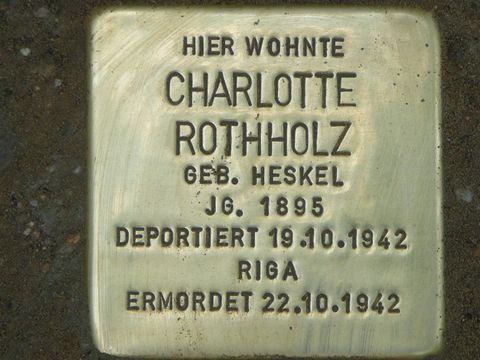 Stolperstein Charlotte Rothholz