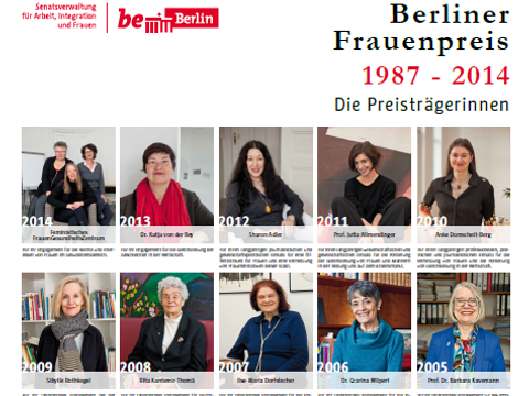 Bildvergrößerung: Übersicht mit den Preisträgerinnen 1987-2014