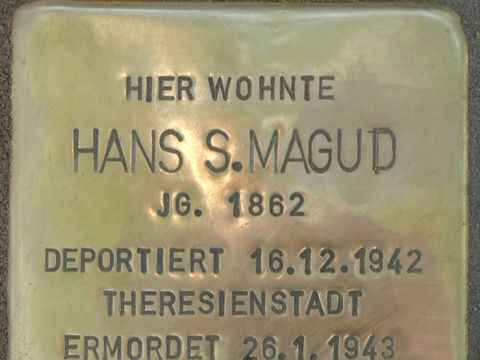 Stolperstein für Hans S. Magud