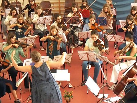 Ensembletag im Eliashof 22 Jugendorchester, Streichinstrumente