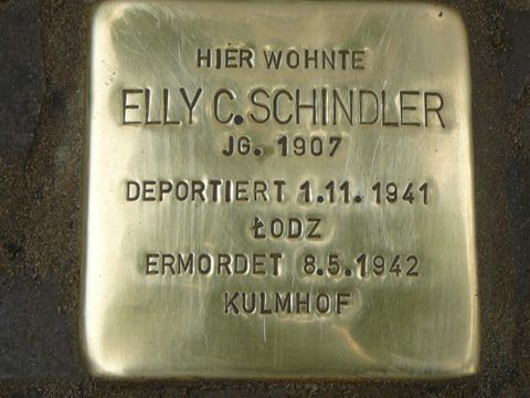 Stolperstein für Elly C. Schindler