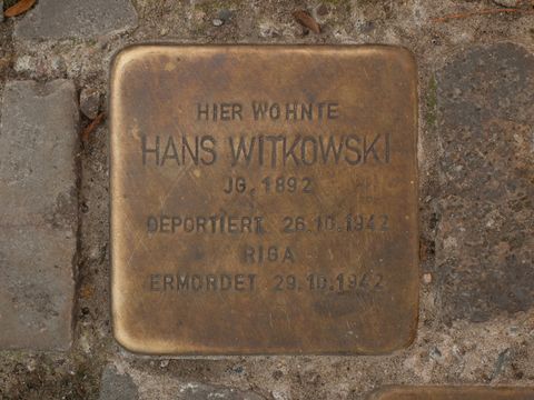 Stolperstein Hans Witkowski