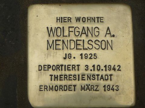 Stolperstein für Wolfgang A. Mendelsson