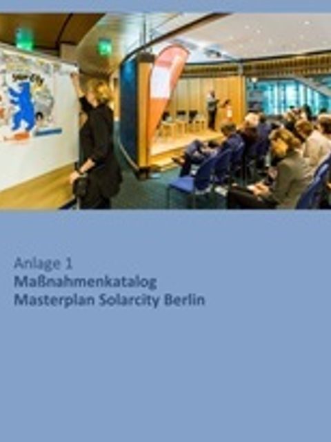 Deckblatt Broschüre Maßnahmen Masterplan Solarcity