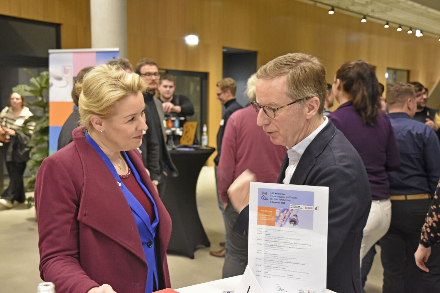 Franzsika Giffey im Gespräch