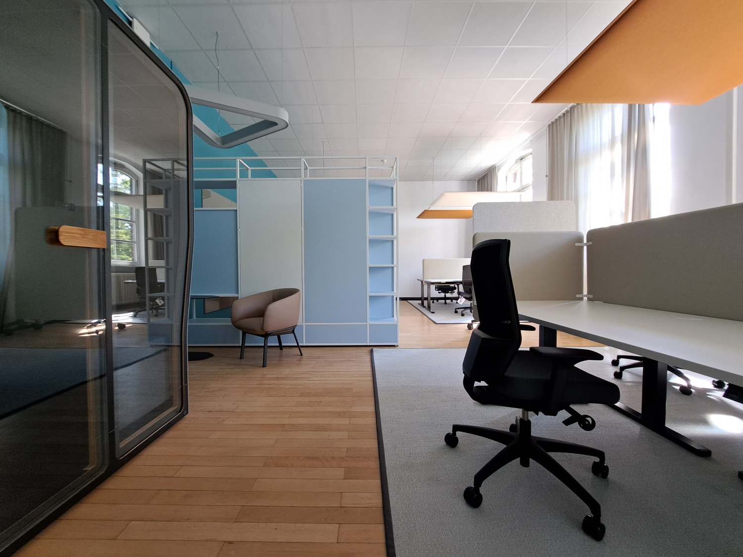 Einblick in das Großraumbüro der Internen Beratung