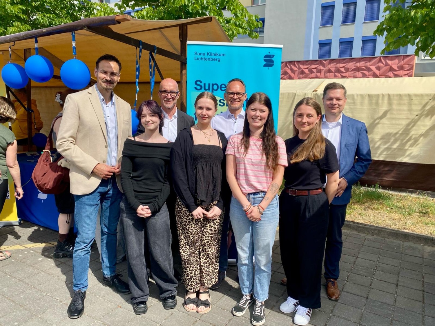 Besuch am Stand vom Arbeitgeber Sana Klinikum Lichtenberg