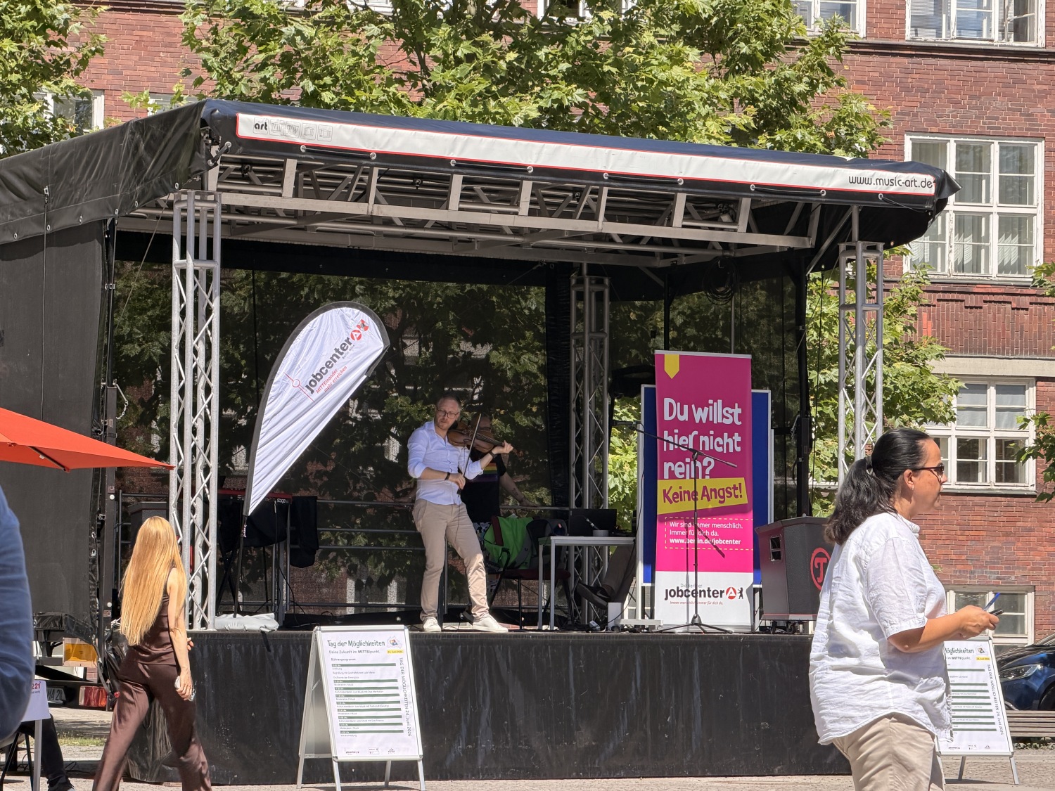 musikalische Begleitung am "Tag der Möglichkeiten"