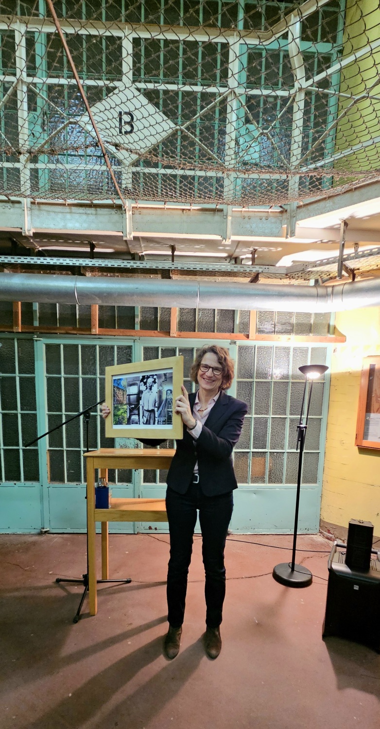 Finissage und Vortrag Frau Tietz und Collagebild