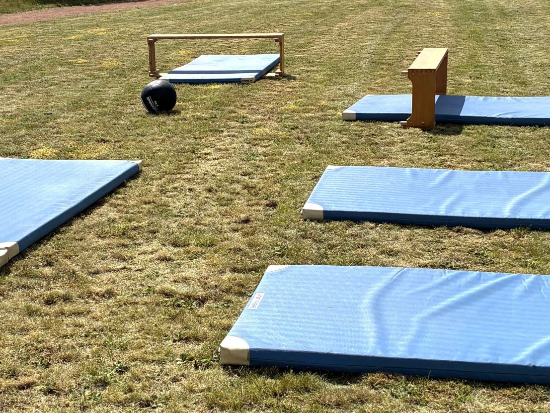 Matten im Freien für den Sporttest