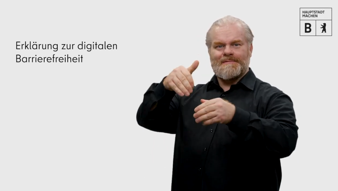 DGS-Erklärung zur digitalen Barrierefreiheit