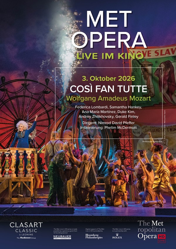 Filmplakat Met im Kino: Così fan tutte