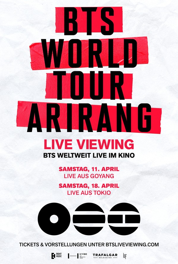 Filmplakat BTS World Tour 'ARIRANG': Live Viewing