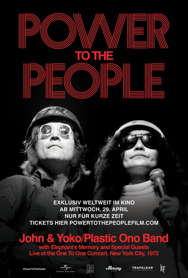 Filmplakat Power To The People: John & Yoko Live in NYC