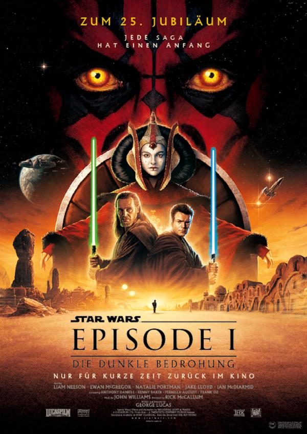 Filmplakat Star Wars: Episode I - Die dunkle Bedrohung (OV)