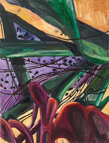 Trak Wendisch · ohne Titel · 2012 · Mischtechnik auf Leinwand · 210 x160 cm