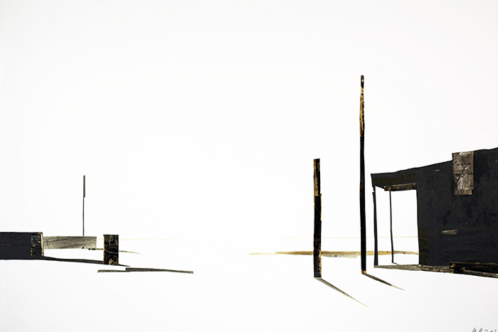 Ursula Strozynski · "Durchblick" · Collage · 2005 · 70 x 100 cm