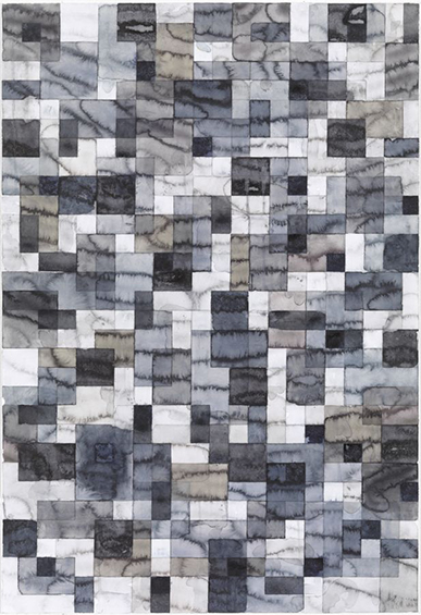 Johannes Ulrich Kubiak · 2 Blätter für U. Greßmann #1 · 2013 · Aquarell · 95,5 x 65 cm