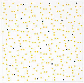 präsent - Sabine Laidig: T 8_13, 2005, Acryl auf Lwd., 70 x 70 cm